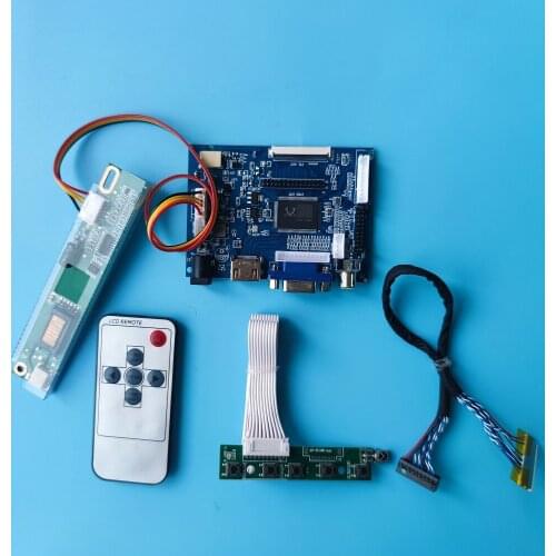 Controller Board kit VGA 2AV LCD remote Work For 17” HDMI-compatible 1440x900 B170PW03/LTN170WX series LCD Screen LED panel