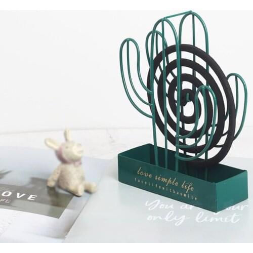 Wrought-mosquito Horns INS Simple Suspension Fire Dish Elegant Home Outdoor Mosquito Repellent Tent Hanging Disk Cactus