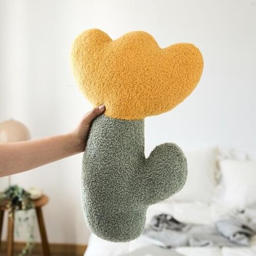 Fashional Flower Shaped Pillows Ins Photograhy Props Tulip Cushion Young Girl Room Decorative Cushions Cute Sofa Throw Pillow