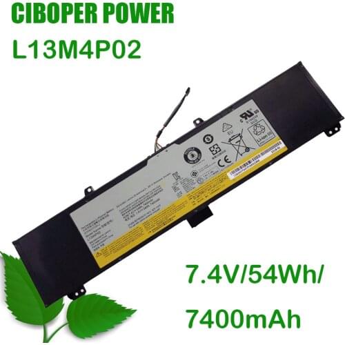 CP New Genuine Laptop Battery L13M4P02 7.4V/54Wh/7400mAh For Y50-70 Y70-70 Y70 121500250 Tablet L13M4P02 L13N4P01 L13M4P02