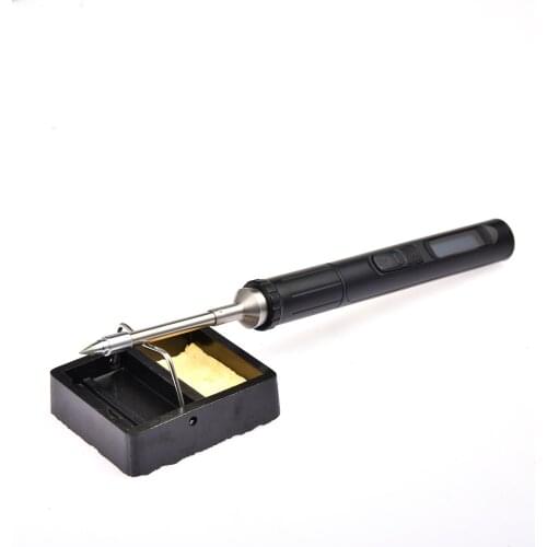 Portable Electric Soldering Iron Kit Smart Thermostat LED Adjustable 9V 18W Welding Tool USB Soldering Iron with Soldering Stand