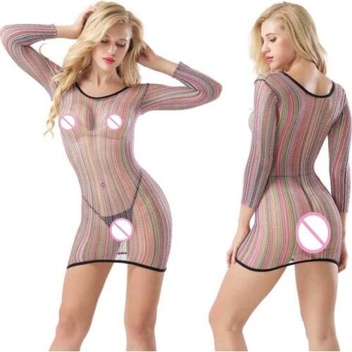 Sexy Hot Women Lingerie Bodysuit Bodystocking Sexy Costumes Women Sexy Lingerie Mini Dress Babydoll Erotic Mujer Sex Temptation