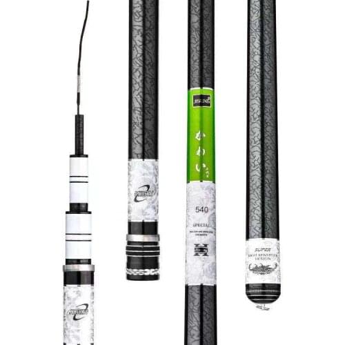 Carbon Fiber Hand Pole 19 Tune Hard Telescopic Fishing Rod 3.9m-8.1m Ultra Light Hard Carp Fishing Olta Feeder Spinning Cannne