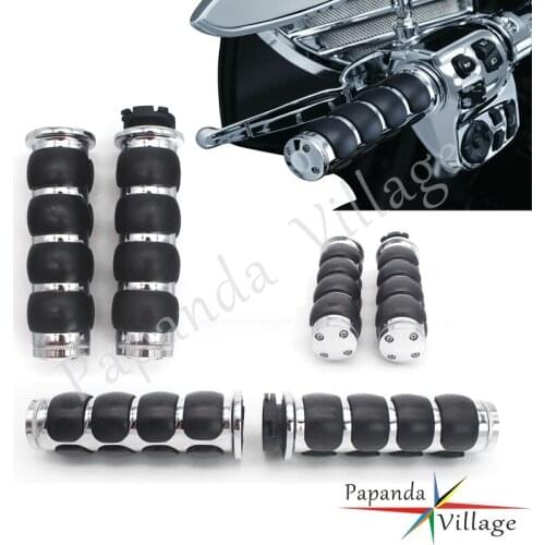 Universal Motorcycle 25mm 1" Aluminum Dual Throttle Cables Handlebar Grips Hand Grips For Harley Honda Kawasaki Suzuki Yamaha
