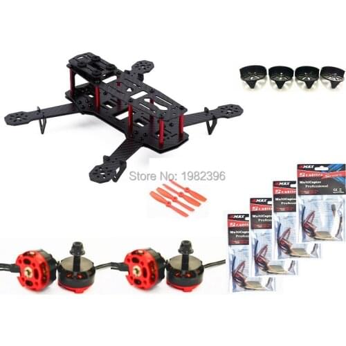 ZMR250 250mm FPV QAV250 Mini Quadcopte + RS2205 2300kv motor + 5045 + simonk/ BLHeli 12A ESC para Quad