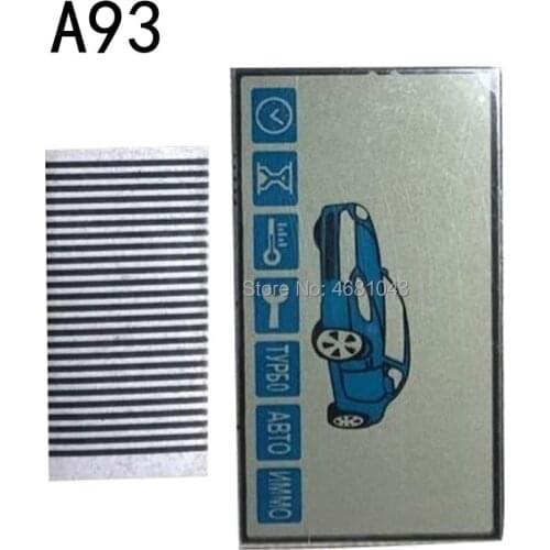 100 pcs/lot A93 Lcd Display Screen Flexible Cable for Starline A93 LCD Remote Control Key Fob A93 lcd display + Zebra Stripes