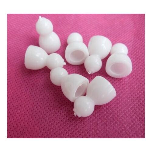 1000pcs/lot--19x12x10mm white plastic bulk skeleton beads toy joint materials for animal doll accessories