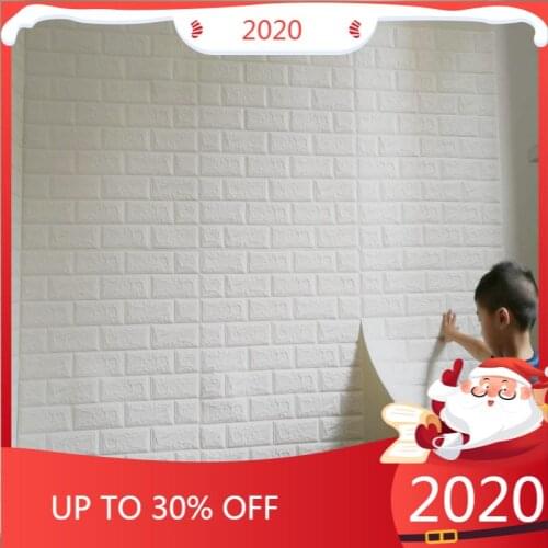3D Wall Panel Stickers Living Room 3D Brick Wallpaper for Kids Room Bedroom Home Decor 3D Wall Covering Self adhesive Wallpaper