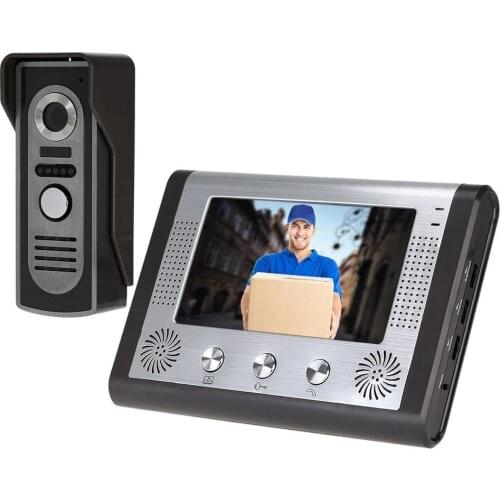7 inch Color LCD Video Door Phone Intercom System