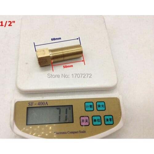 Free shipping connection straight 1/2" BSPP Male Pipe Brass Connector Fittings Adapter Coupler,copper fitting, brass fitting