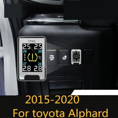 For toyota Alphard 2015-20 quality Tyre Pressure Monitoring System Real Time Car Detector Diagnostic-tool Auto Accessories