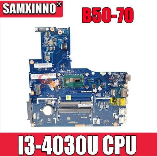 FRU:5B20G46170 For Lenovo B50-70 Laptop Motherboard ZIWB2/ZIWB3/ZIWE1 LA-B092P SR1EN I3-4030U DDR3L 100% Tested