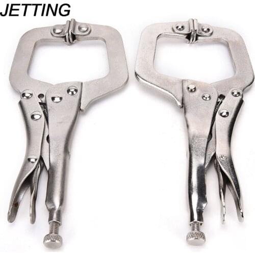 JETTING 1PCS C Type Clamp Adjustable Pliers 6" Metal Welding Pliers Grip Locking Pliers Instruments Vise Grip Pliers Hand Tools