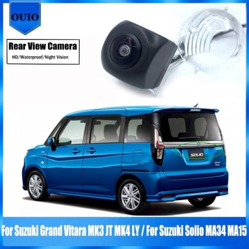 HD Fisheye Rear View Camera For Suzuki Grand Vitara MK3 JT MK4 LY / For Suzuki Solio MA34 MA15 Backup Parking Reversing Camera