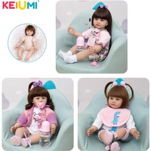 Lovely 49 CM Reborn Baby Doll 19 Inch Newborn Dolls Girls Cloth Body Princess Toys For Cute Children Playmates Birthday Gifts