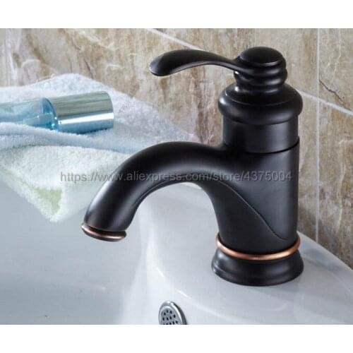 Black Oil Rubbed Brass Bathroom Faucet Basin Mixer Bathroom Tap Bathroom Sink Basin Mixer Tap Nhg022