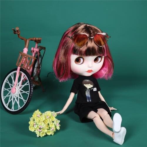 ICY DBS Blyth Doll 1/6 bjd pink and brown hair joint body 30cm girls gift