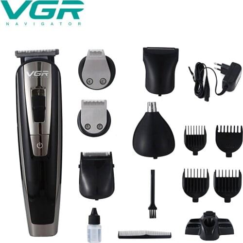 Ourwork hair clipper multifunctional hairdresser professional suit rechargeable shaver electric oil head electric push scissors