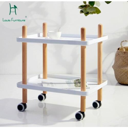 Louis Fashion Mini Movable Corner Several Nordic Living Room Sofa Cabinet Bedside Creative Small Family Trolley Tea Table