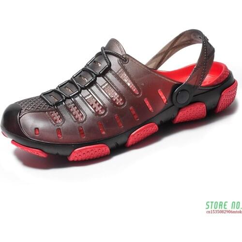 Brand Duty-free Big Size 45 Lover Clogs 3 Colors Croc Shoes Mens Band Sandals Summer Beach Water Swimming Mens Clogs