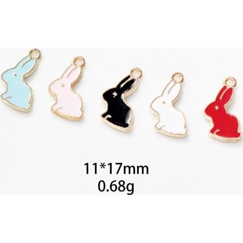 Novelty earrings Korean earrings weird jewelry rabbit dripping oil alloy jewelry accessories earring pendant pendant