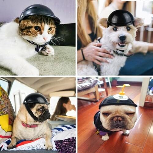New ABS Pet Motorcycle Protect Hat Waterproof Cat Dog Helmets Riding Cap Puppy Supplies Pet Headware Hat Headwear Accessories