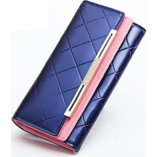 2021 New Product long Wallet ladies leather Buckle clutch bag famous brand wallet large-capacity coin purse