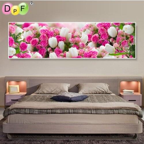 New 3D Diamond Painting cross stitch Diy Diamond Pink rose Embroidery round Full Style For Living Room A Best Grafts home decor