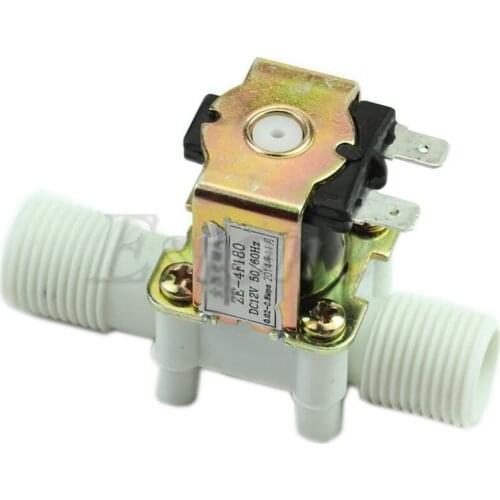 New 12V Electric Solenoid Valve Magnetic DC N/C Water Air Inlet Flow Switch 1/2"