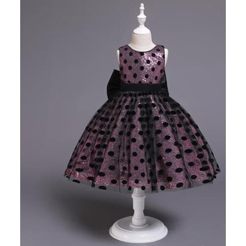 Hetiso Sequined Spots Princess Baby Girls Dress for Party Evening Birthday Kids Girl Clothing Children Wear 6M-5T vestidos