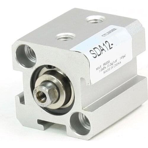 1 Pcs 12mm Bore 50mm Stroke Stainless steel Pneumatic Air Cylinder SDA12-50