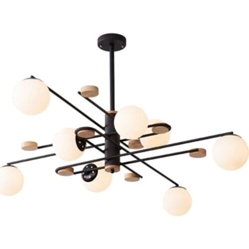 Nordic style simple modern living room chandelier personality magic bean restaurant lamp bedroom LED lamp 2019 new