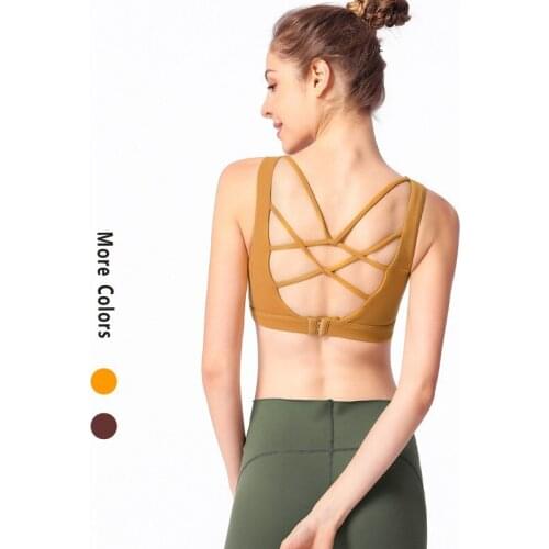 Sports underwear running shockproof sports bra no steel ring fitness yoga beauty back underwear female