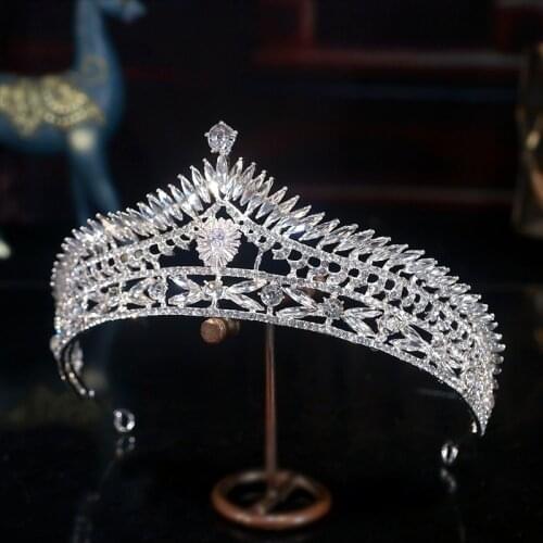 Crown Bridal Headdress Rhinestone Wedding Wedding Headdress Atmospheric Baroque Crown Hair Accessories