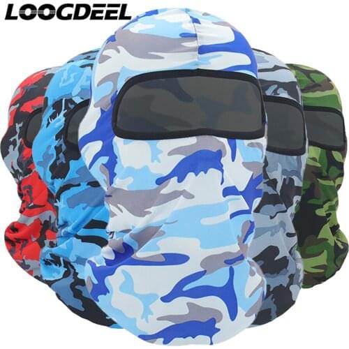 LOOGDEEL Camouflage Balaclava Bandana Windproof Sunscreen Comfortable Quick-drying Skin-friendly Outdoor Sport Cycling Headwear