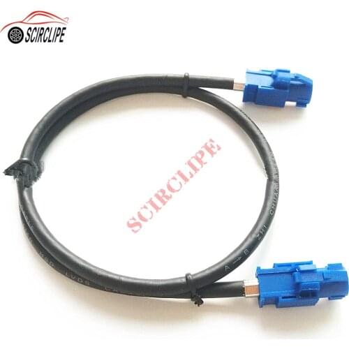 1 Meter HSD Code C Signal Blue LVDS Car High-speed Transmission FAKRA Video Cable for Benz BMW Audi VW