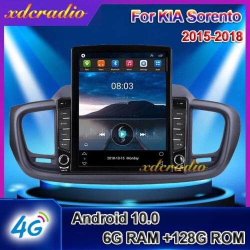 Xdcradio 10.4" Tesla Style Vertical Screen Android 10.0 For KIA Sorento Car Radio Automotivo Dvd Multimedia Navigation 2015-2018