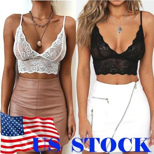 Women Sexy Lingerie Lace Bra Floral Lace Bralette Padded Breathable Bustier Women Lace Bralette Bustier Breathable Crop Top Bra