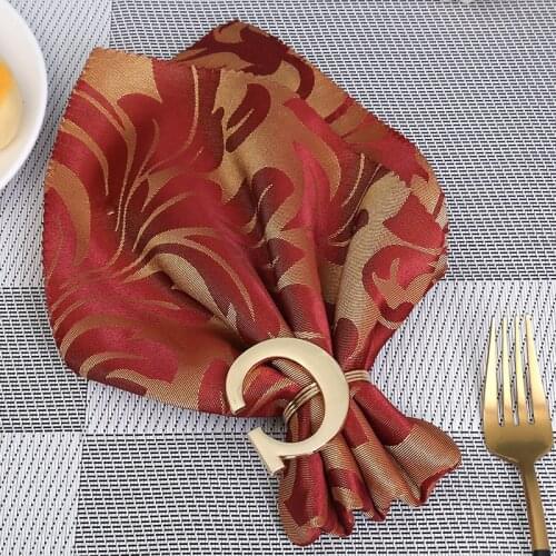 12/PCS hot style letter G napkin ring paper towel ring wedding napkin ring decoration