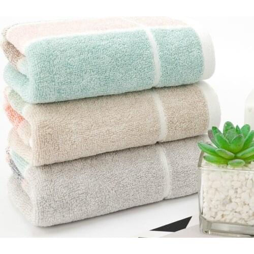 34x72cm Bamboo Fiber Cotton Towel Absorbent Face Towel Hand Towel Antibacterial Comfortable Bathroom Towel