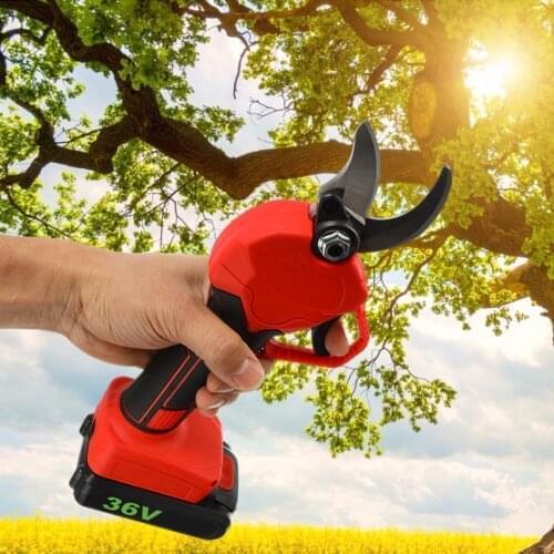 36V 500W 10000mAh Cordless Electric Rechargeable Pruning Shears Secateur Branch Cutter Electric Fruit Pruning Tool Garden Pruner