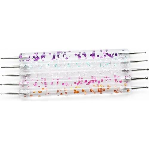 5pcs Dotting Pen Painting Drawing Pick Up Nail Art Tools for for Glitter Rhinestones Sequins Acrylic French Nails Tips B88