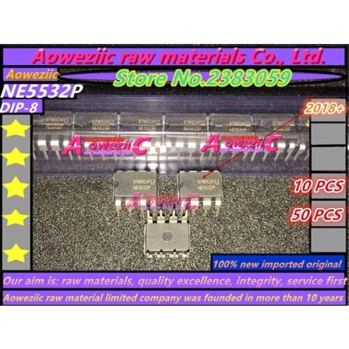 Aoweziic 2018+ 100% new imported original NE5532P NE5532 DIP-8 high performance low noise dual operational amplifier