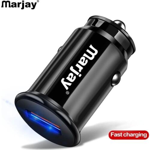 Marjay Mini USB Car Charger Quick Charge 3.0 Car Phone Charger for Xiaomi mi Samsung iPhone QC3.0 QC Fast Mobile Car Charging