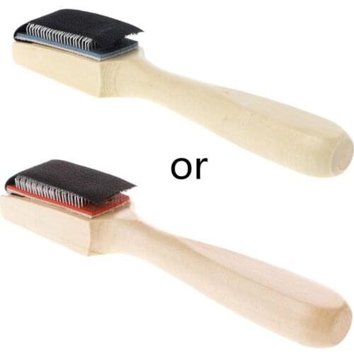 Wood Suede Sole Wire Cleaners Dance Shoes Cleaning Brush For Footwear Retailsale