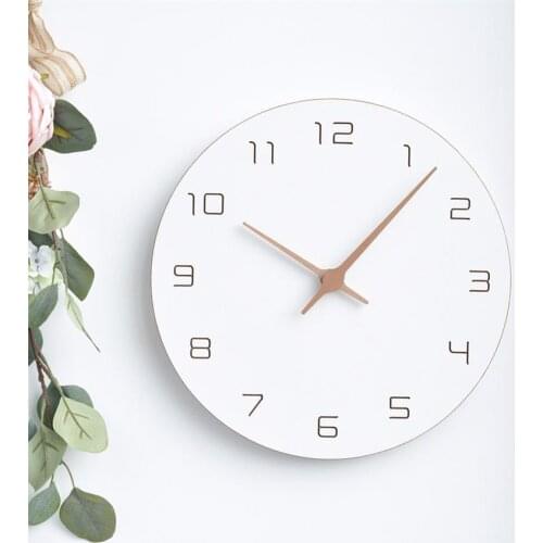 Creative Wooden Wall Clocks Decorative Hanging Clock Simple Wall Watch Home Decor Living Room Clock Decoration