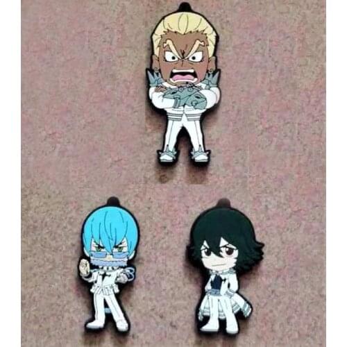 3pcs/lot KILL la KILL Original Japanese anime figure rubber Silicone sweet smell mobile phone charms/key chain/strap G540