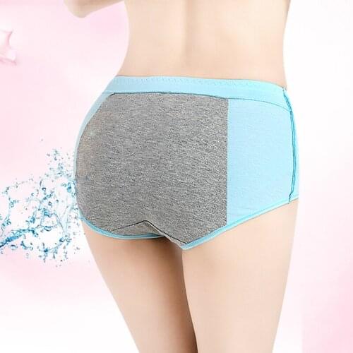 Physiological Pants Leak Proof Menstrual Womens Underwear Period Panties Ladies Cotton Health Seamless Briefs High Waist Female