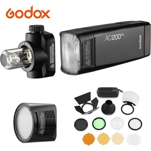Godox AD200Pro Pocket Flash Wireless TTL Flash AK-R1 Pocket Flash Light Kit Wireless X System for Nikon Sony Olympus Canon EOS