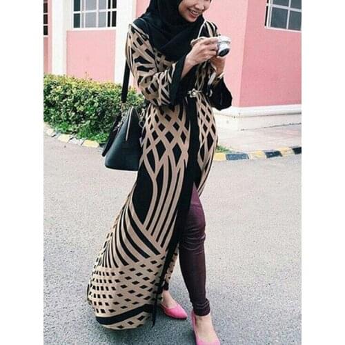 Aligaia Dubai Kimono Cardigan Hijab Muslim Dress For Women 2021 Summer New Caftan Islam Qatar Oman Ramadan Islamic Clothing Robe